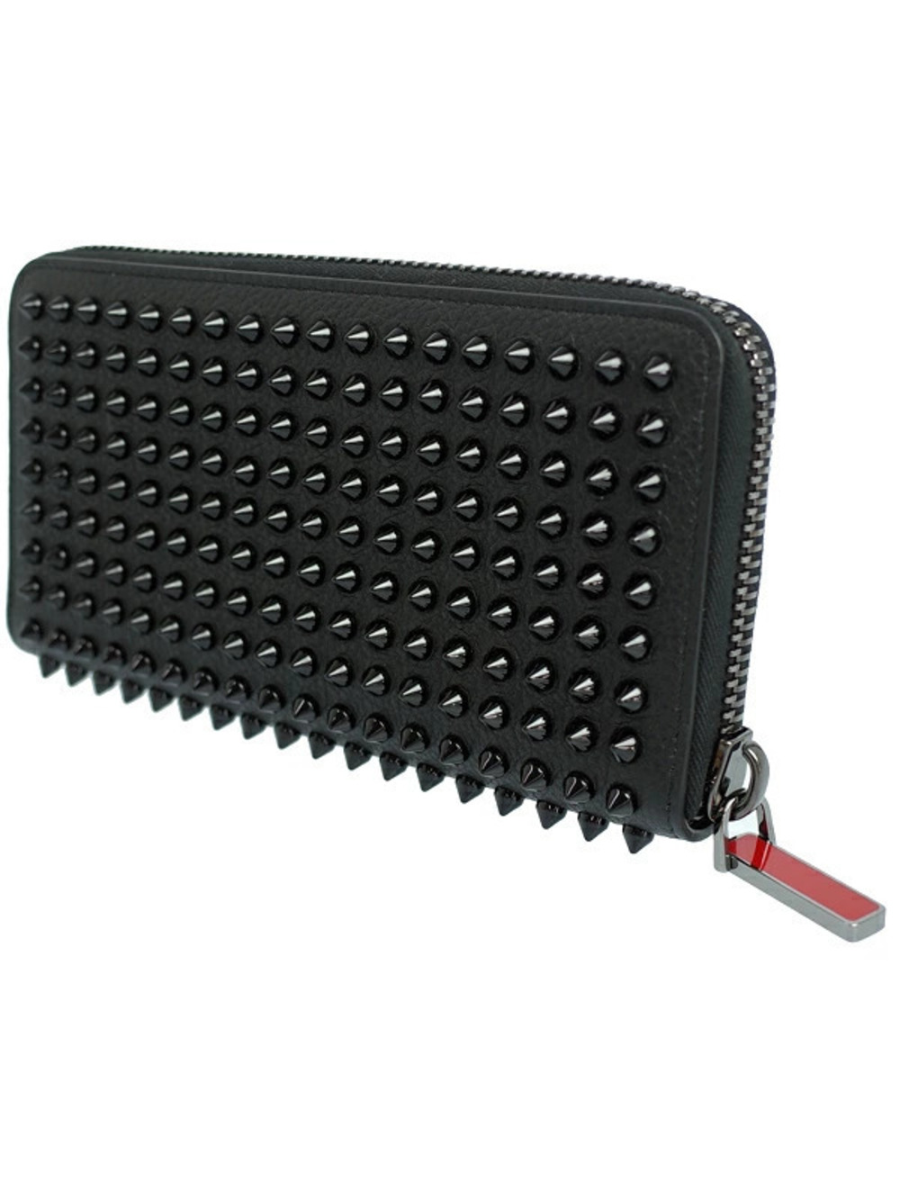 Christian Louboutin Zipper Panettone Round Long Studded Wallet